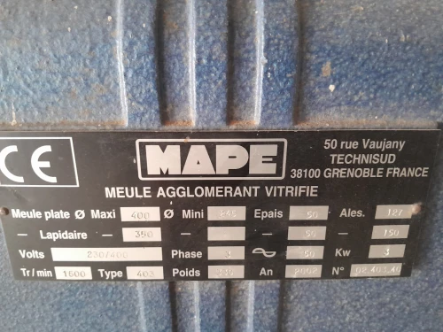 Meule Agglomération vitrifié