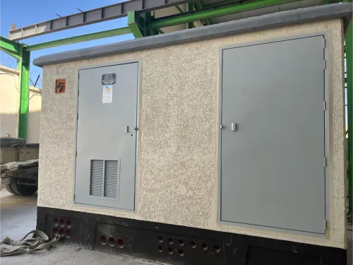 Poste préfabriqué en beton