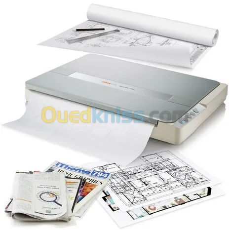 SCANNER A3 Plustek OPTICSLIM 1180 Résolution 1200 dpi sans ADF USB 2.0 Scanner à plat
