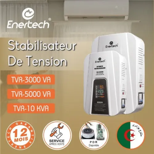 Stabilisateur Enertech 3kva, 5kva, 10kva, 15kva, 20kva, 30kva