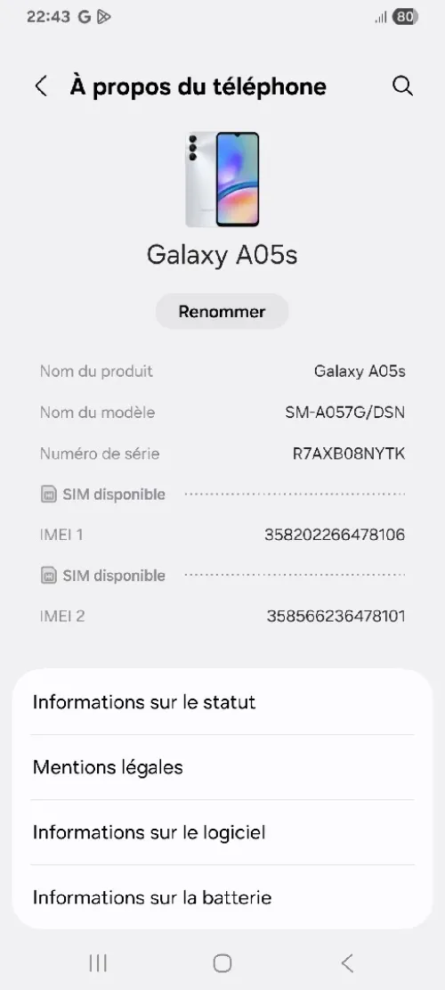 Samsung A05s