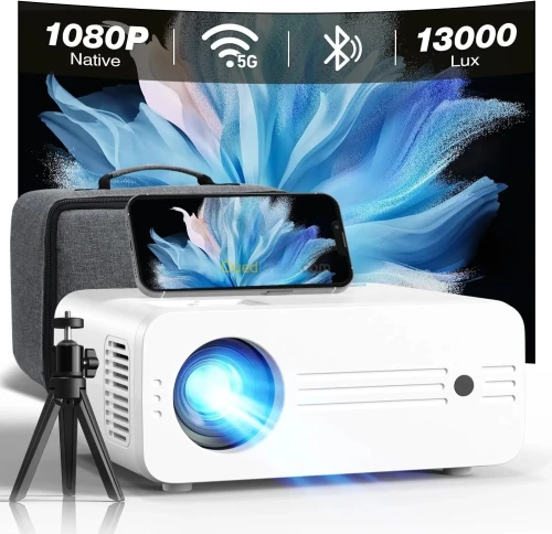 Datashow Projecteur Izeeker Ipl310 Full HD 1080P 4K WiFi 5G Bluetooth 5000 Lumens ضمان 30 يوم
