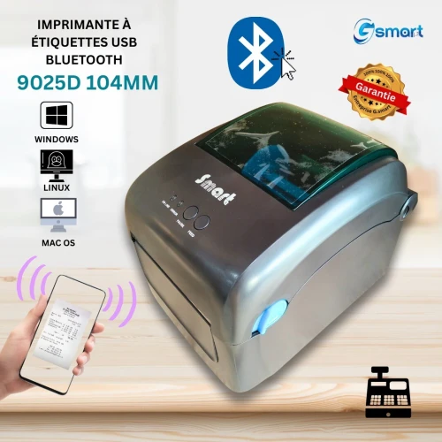 طابعة باركود 9025 Bluetooth لأصحاب E-commerce  طباعة من الهاتف