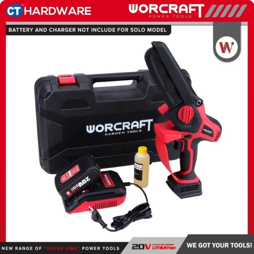 MINI SCIE A CHAINE WORCRAFT BATTERIE 20V-2A CHS - S20LIB