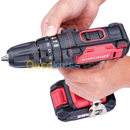 Visseuse et Perceuse à Percussion double Batterie 20V Worcraft