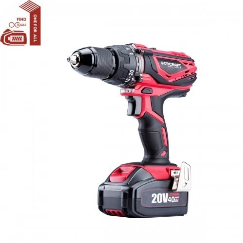 Visseuse et Perceuse à Percussion sans file Worcraft 20V -4A 