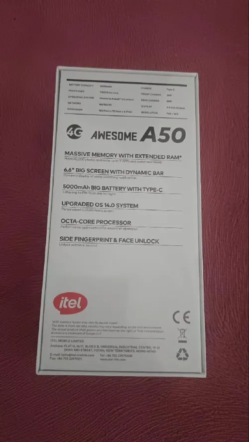 Itel A50