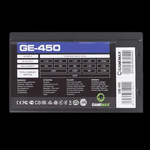 ALIMENTATION GAMEMAX GE450