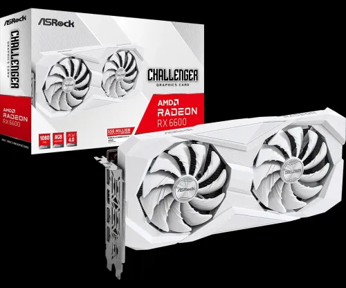 VGA AMD ASROCK RX 6600 CHALLENGER 8GB WHITE