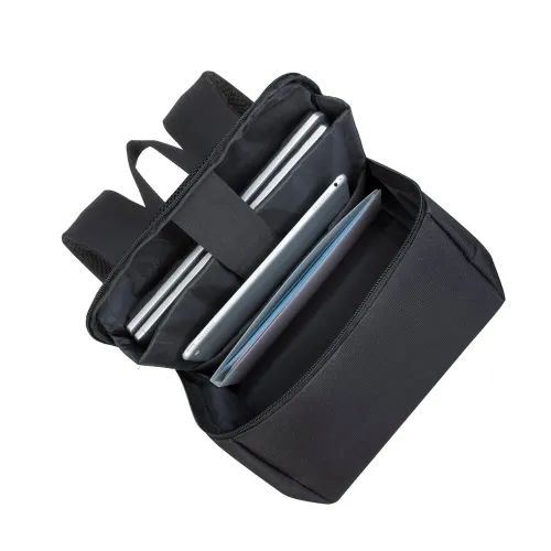 SAC A DOS RIVACASE 8068 BLACK 15.6" AVEC GOURDE