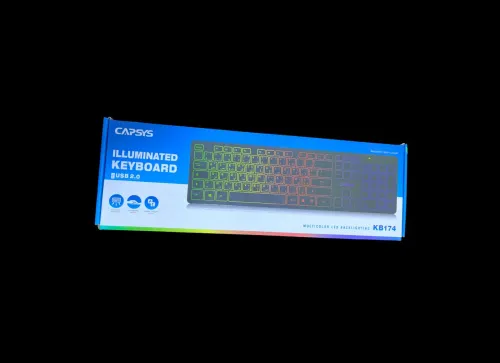 CLAVIER CAPSYS USB KB174 RGB