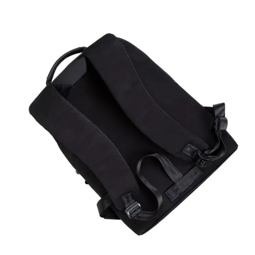 SAC A DOS RIVACASE 8524 BLACK CANVAS 14"