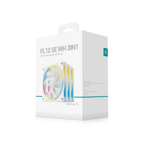PACK 3 FAN  DEEPCOOL FL12 SE WHITE