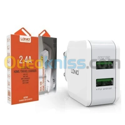 CHARGEUR LDNIO A2202 2.4A 2USB