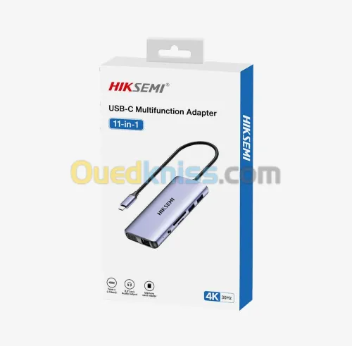 HUB HIKVISION TYPE-C 11EN1 ( HDMI/VGA/SD/TF/USB3.0/USB 2.0/AUD)