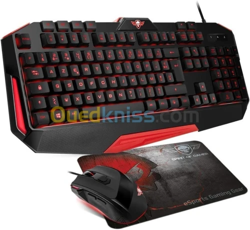 PACK SPIRIT OF GAMER PRO MK3 ( CLVIER + SOURIS + TAPIS DE SOURIS )