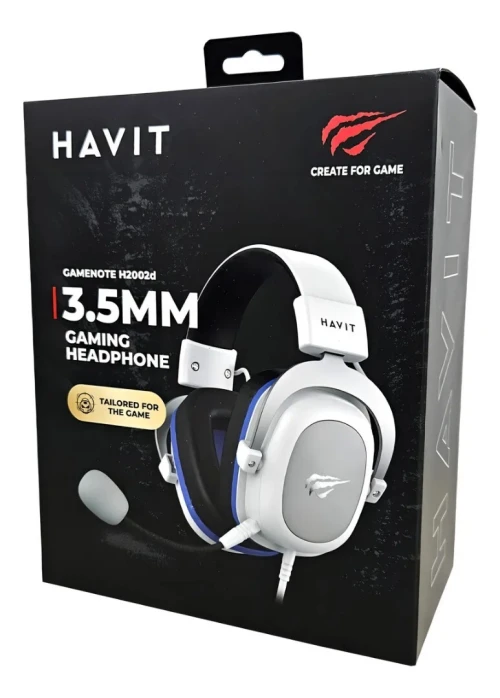CASQUE GAMER HAVIT H2002D BLACK AND WHITE