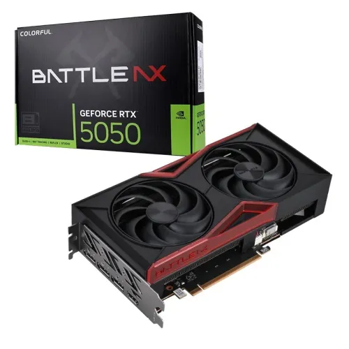 VGA COLORFUL RTX 5050 BATTLE AX DUO 8GB BLACK (EN VENTE EN CONFIG)