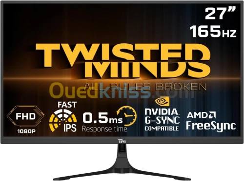 MONITEUR TWISTED MINDS TM27 27" 165HZ FHD 0.5MS IPS
