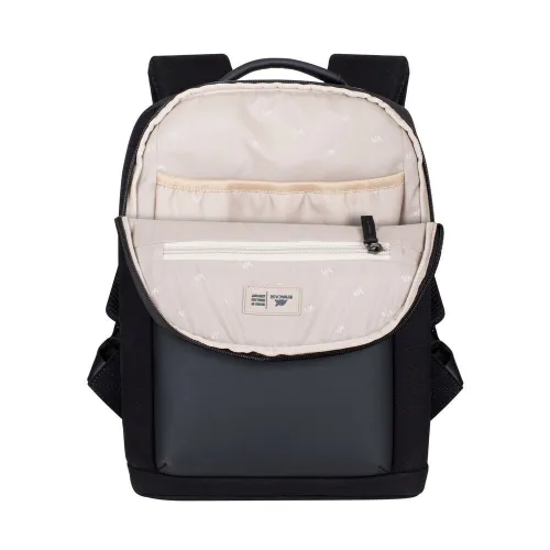 SAC A DOS RIVACASE 8521 BLACK CANVAS 13.3"