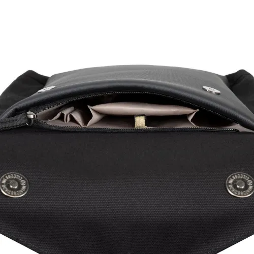 SAC A DOS RIVACASE 8524 BLACK CANVAS 14"