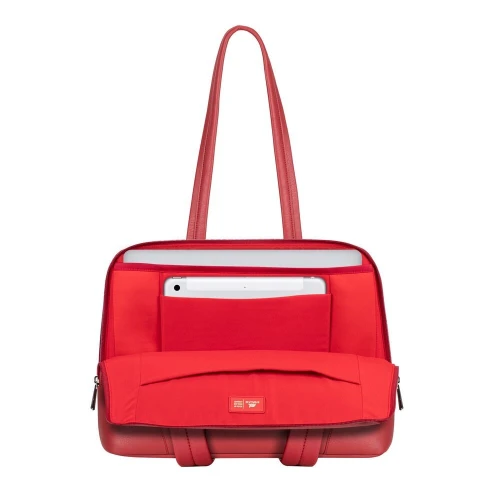 SAC A MAIN RIVACASE 8992 ROUGE 14" POUR FEMME