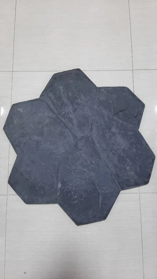 Tampon beton imprime caouchouc pave 