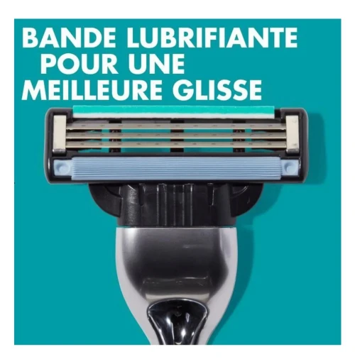 Gillette Mach3 Pack de 04 Recharges Lames de Rasoir, Produit d'Origine