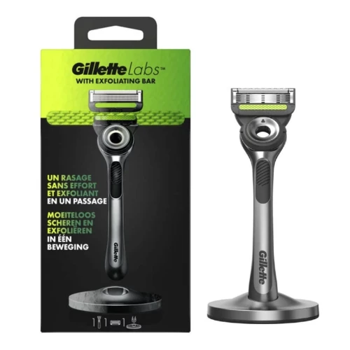 Gillette Labs Rasoir pour Homme à 5 Lames, Barre Exfoliante, Produit d'Origine