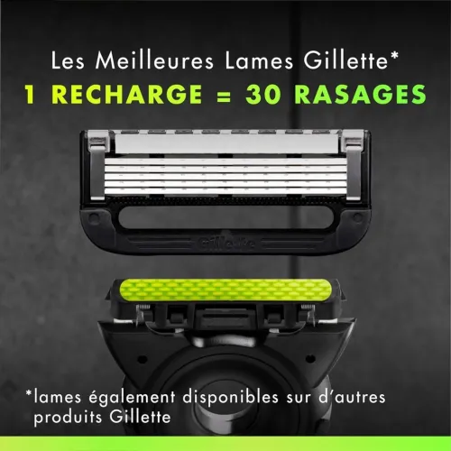 Gillette Labs Rasoir Pour Homme, 5 Lames, Gold Edition , Avec Barre Exfoliante & Support Mural Magnétique, Produit d'Origine