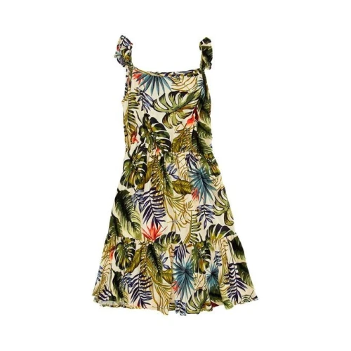 Defacto Robe Fille Fleurie A Bretelles - Multi Couleur