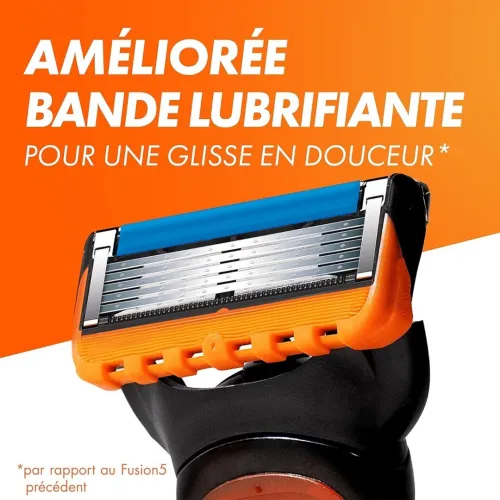 Gillette Pack Rasoir Homme Fusion 5 Lames + 02 Recharges, Produit Original