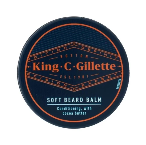 Baume à Barbe King. C. Gillette ,Soft Beard Balm, Produit Original,  100ml