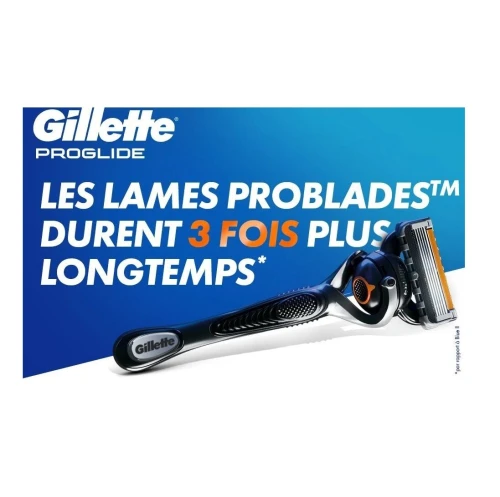 Gillette Rasoir Homme Proglide - 5 Lames, Lubrastrip Confort, produit d'Origine
