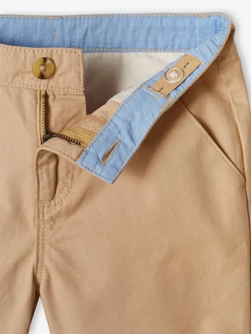 Vertbaudet Ensemble Garçon, Bermuda & Polo Maille Piquée,  Bleu et Marron, Produit Original