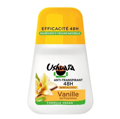 01 Déodorant A Bille Ushuaïa au Choix, Efficacité 48H,  Grenade des Açores / Polynésie Monoï & Tiaré / Vanille de Polynésie, 50 ml, Produit d'Origine