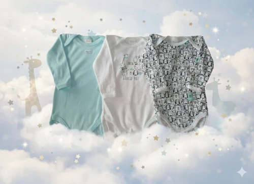 Absorba Pack de 3 Bodies, Mes Amis Les Animaux, Bleu et Blanc, Produit Original