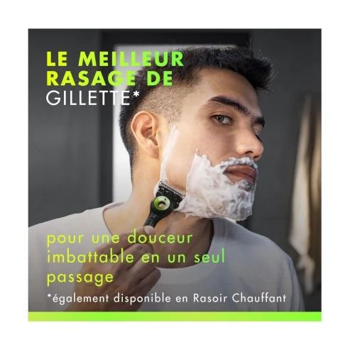 Gillette Labs Rasoir Pour Homme, 5 Lames,  Edition Neon Night - Avec Barre Exfoliante, Produit d'Origine