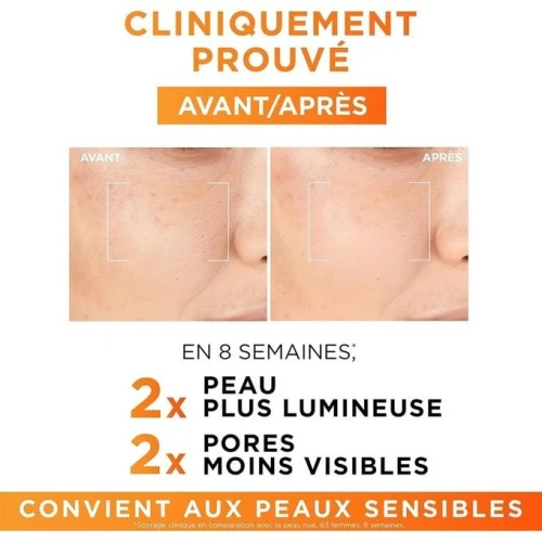 L'Oreal Paris -Sérum Anti-Rides-Antioxydant & Anti-Âge-Vitamine C Pure + Anti-UV-Revitalift Clinical