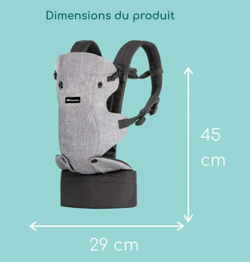 Bébéconfort, Porte Bébé et Jeunes Enfants, 4 Positions, Pratique & Solide, Gris, Produit d'Origine
