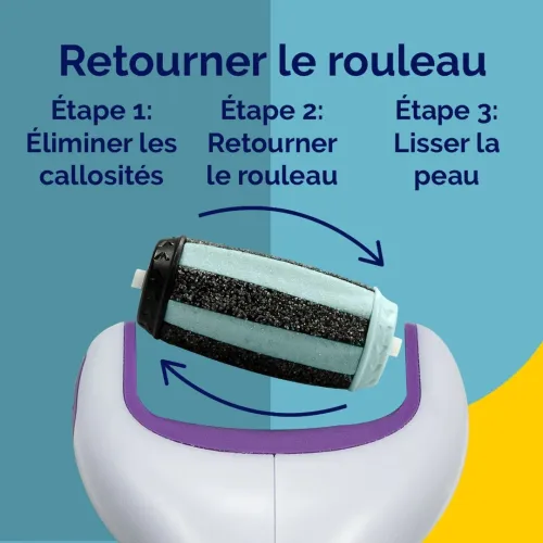 Scholl Râpe Électrique Pieds - 2 en 1 Exfoliante & Lissante, Produit d'Origine