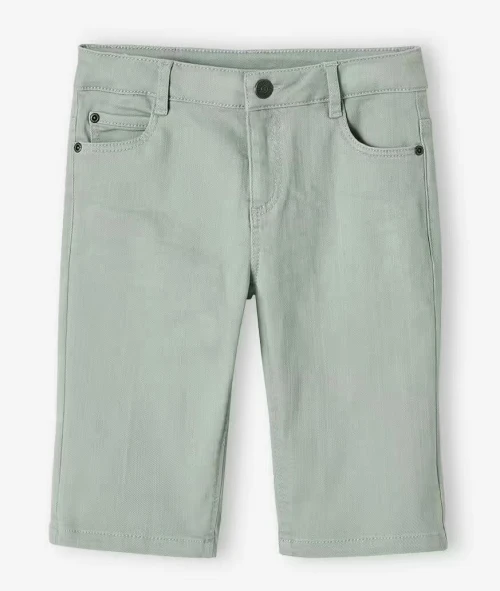 Vertbaudet Bermuda Garçon, En Toile, Vert Sauge, Produit Original