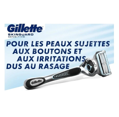 Gillette Rasoir Homme SkinGuard Sensitive, Flexball, Pour Peau Sensible, Produit d'Origine