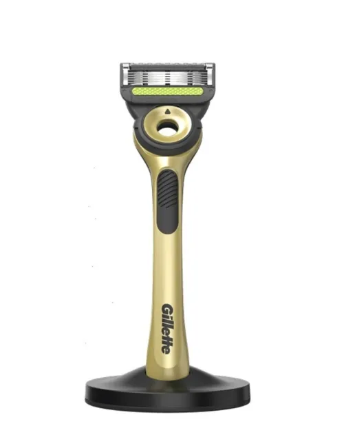Gillette Labs Rasoir pour Homme à 5 Lames, Gold Edition, Barre Exfoliante, Produit d'Origine