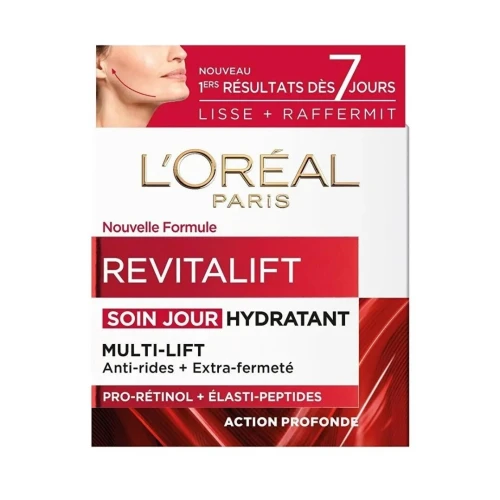 L'Oréal Paris  Soin Anti-Âge, Revitalift,  Hydratant & Raffermissant, Crème de Jour Anti-Rides & Extra-Fermeté, 50 ml, Produit d'Origine