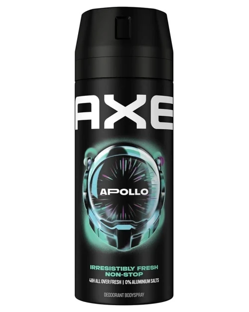 Axe Déodorant Homme Spray Apollo, 48h non Stop frais, Parfum Sauge et Bois de Cèdre, Produit Original, 200 ml