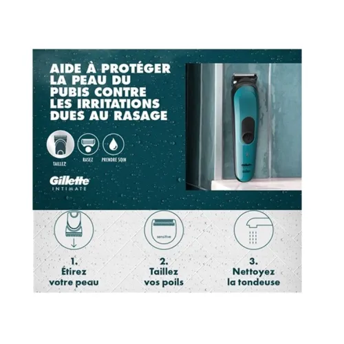 Gillette Tondeuse Intimate, Skinfirst Intime I3,  Pour Zone Intime et sensible, Produit d'Origine