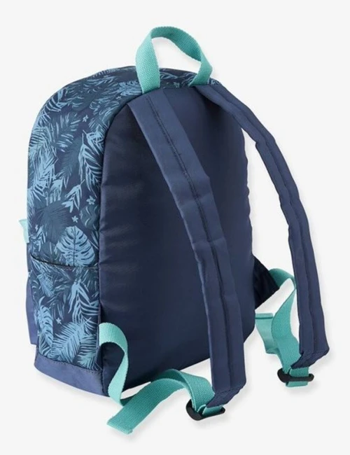 Vertbaudet Sac À Dos Enfant Motif Exotique, Bleu Canard, produit Original