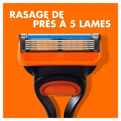 Gillette Pack de 06  Recharges de Rasoir Homme, Fusion 5 Lames, Produit d'Origine
