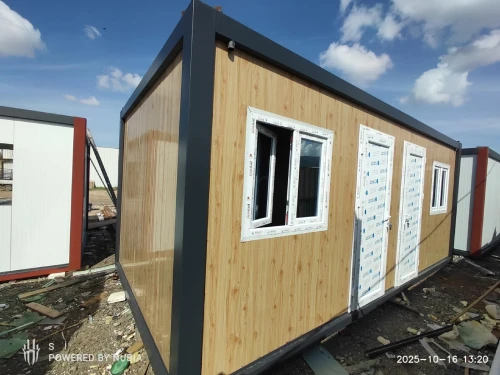 Chalet Cabine préfabriqués 3x6 faux bois